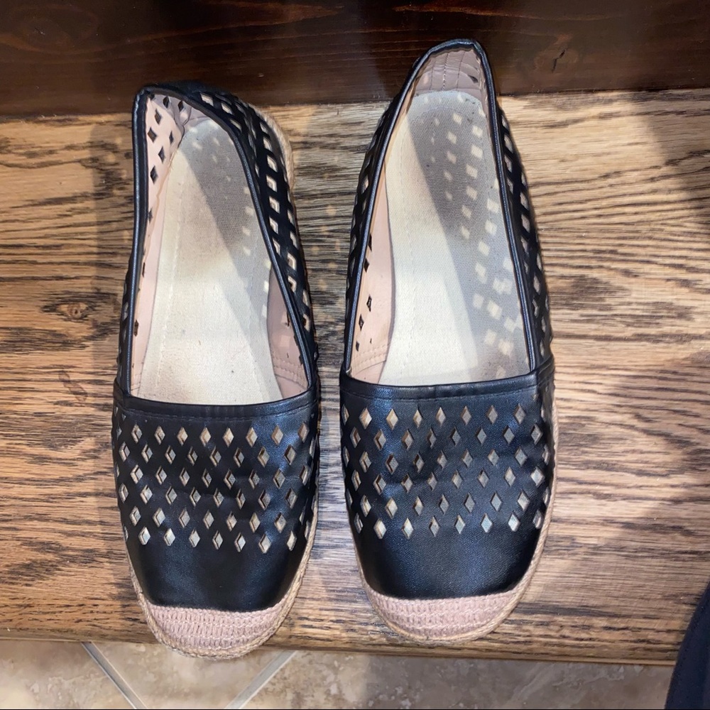 Black loafers